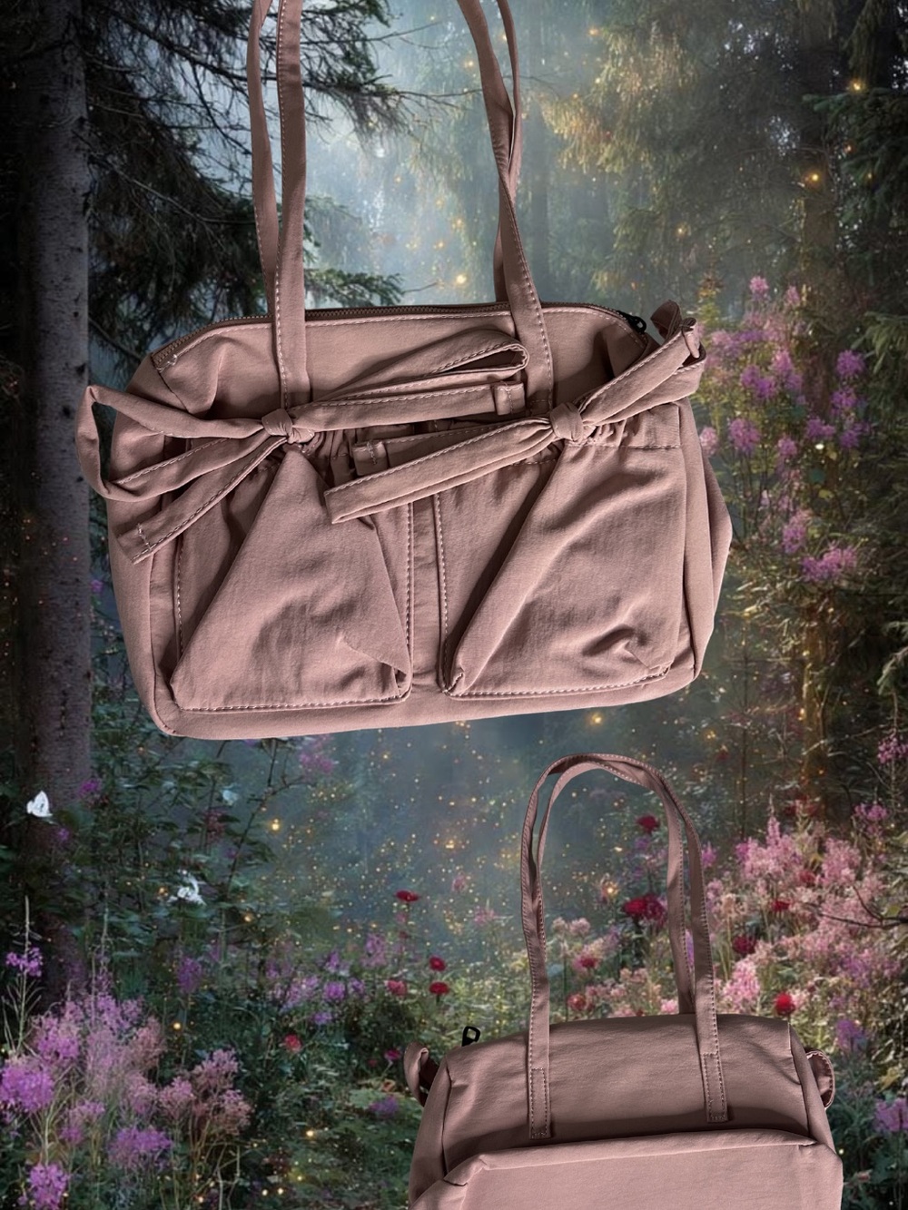 Dolls Kill Pink Bow Bag